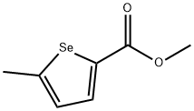 2-Selenophenecarboxylic acid, 5-methyl-, methyl ester Structure