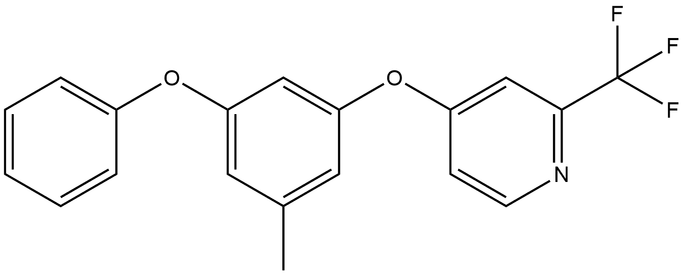 4-(3-Methyl-5-phenoxyphenoxy)-2-(trifluoromethyl)pyridine Structure