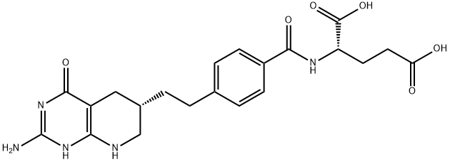 L-Glutamic acid, N-[4-[2-[(6S)-2-amino-1,4,5,6,7,8-hexahydro-4-oxopyrido[2,3-d]pyrimidin-6-yl]ethyl]benzoyl]- (9CI) Structure