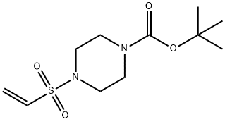 1-Piperazinecarboxylic acid, 4-(ethenylsulfonyl)-, 1,1-dimethylethyl ester Structure