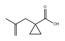 Cyclopropanecarboxylic acid, 1-(2-methyl-2-propen-1-yl)- Structure