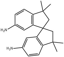 1,1'-Spirobi[1H-indene]-6,6'-diamine, 2,2',3,3'-tetrahydro-3,3,3',3'-tetramethyl- Structure