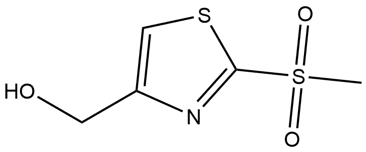 2-(Methylsulfonyl)-4-thiazolemethanol 구조식 이미지