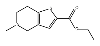 Thieno[3,2-c]pyridine-2-carboxylic acid, 4,5,6,7-tetrahydro-5-methyl-, ethyl ester Structure