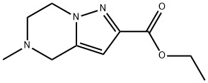 Ethyl 4,5,6,7-tetrahydro-5-methylpyrazolo[1,5-a]pyrazine-2-carboxylate Structure