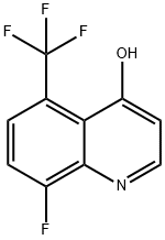 8-Fluoro-5-(trifluoromethyl)quinolin-4-ol Structure