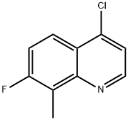 4-chloro-7-fluoro-8-methylquinoline Structure