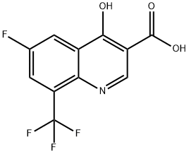 6-Fluoro-4-hydroxy-8-(trifluoromethyl)quinoline-3-carboxylic acid Structure