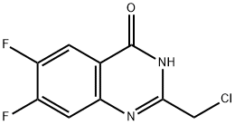 2-(chloromethyl)-6,7-difluoro-3,4-dihydroquinazolin-4-one 구조식 이미지