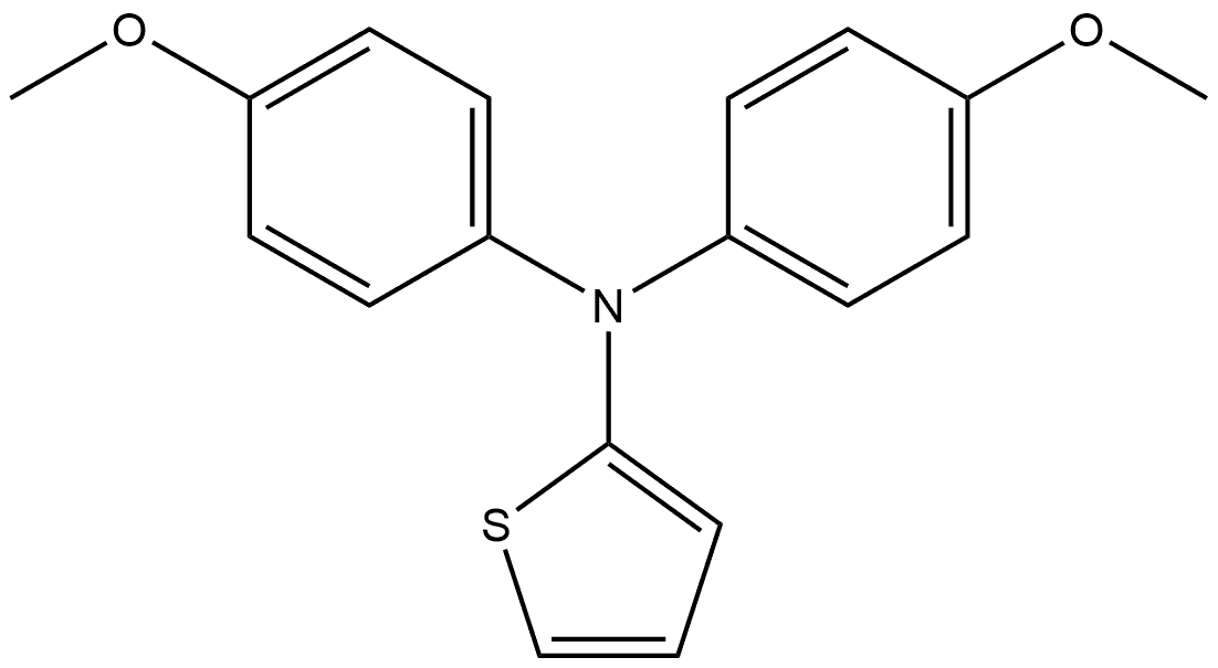 2-Thiophenamine, N,N-bis(4-methoxyphenyl)- Structure