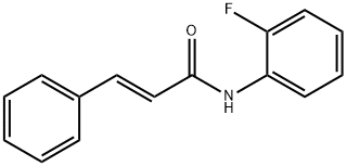 2-Propenamide, N-(2-fluorophenyl)-3-phenyl-, (2E)- Structure