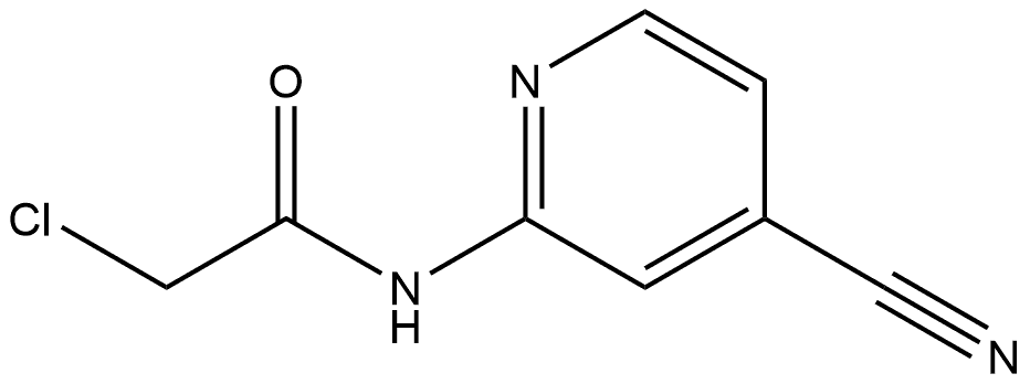 2-Chloro-N-(4-cyano-2-pyridinyl)acetamide Structure