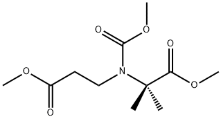 Alanine, N-(methoxycarbonyl)-N-(3-methoxy-3-oxopropyl)-2-methyl-, methyl ester 구조식 이미지