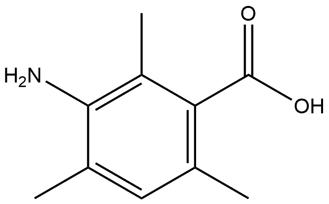 3-Amino-2,4,6-trimethylbenzoic acid Structure