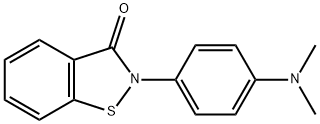 1,2-Benzisothiazol-3(2H)-one, 2-[4-(dimethylamino)phenyl]- Structure