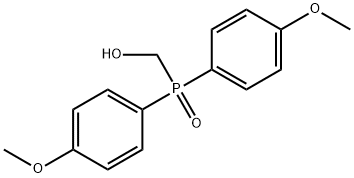 Methanol, 1-[bis(4-methoxyphenyl)phosphinyl]- Structure