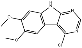 4-Chloro-6,7-dimethoxy-9H-pyrimido[4,5-b]indole Structure