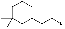 3-(2-bromoethyl)-1,1-dimethylcyclohexane Structure