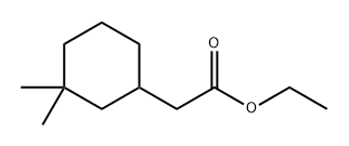 Cyclohexaneacetic acid, 3,3-dimethyl-, ethyl ester Structure