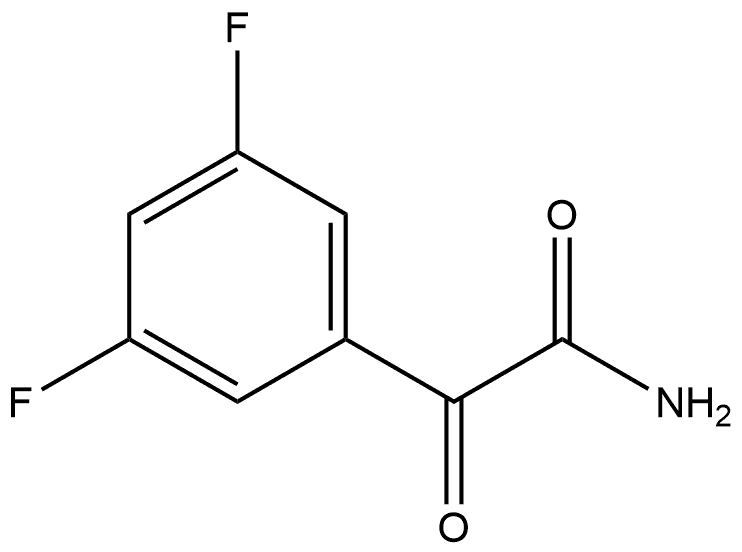 3,5-Difluoro-α-oxobenzeneacetamide Structure