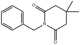 2,6-Piperidinedione, 4,4-dimethyl-1-(phenylmethyl)- Structure