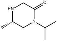 2-Piperazinone, 5-methyl-1-(1-methylethyl)-, (5S)- Structure