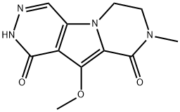 7,8-dihydro-10-methoxy-8-methyl-Pyrazino[1',2':1,5]pyrrolo[2,3-d]pyridazine-1,9(2H,6H)-dione Structure