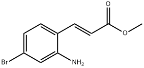 2-Propenoic acid, 3-(2-amino-4-bromophenyl)-, methyl ester, (2E)- Structure