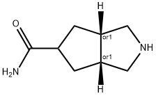 (3aR,6aS)-rel-octahydro-Cyclopenta[c]pyrrole-5-carboxaMide (Relative stereocheMistry) Structure