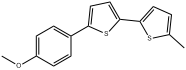 2,2'-Bithiophene, 5-(4-methoxyphenyl)-5'-methyl- 구조식 이미지