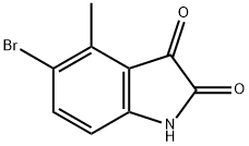 1H-Indole-2,3-dione, 5-bromo-4-methyl- Structure