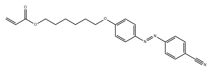 2-Propenoic acid, 6-[4-[(1E)-2-(4-cyanophenyl)diazenyl]phenoxy]hexyl ester Structure