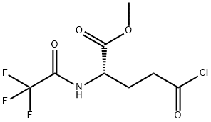 L-Norvaline, 5-chloro-5-oxo-N-(2,2,2-trifluoroacetyl)-, methyl ester 구조식 이미지