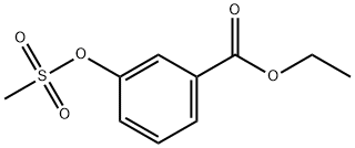 Benzoic acid, 3-[(methylsulfonyl)oxy]-, ethyl ester 구조식 이미지