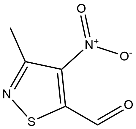 3-methyl-4-nitroisothiazole-5-carbaldehyde Structure