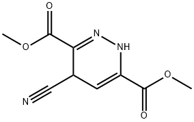 4-cyano-1,4-dihydro-3,6-Pyridazinedicarboxylic acid 3,6-dimethyl ester Structure