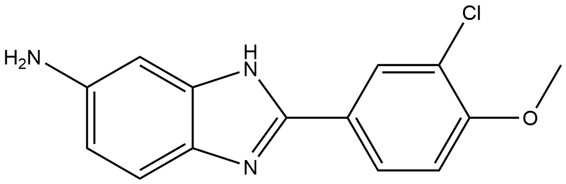 2-(3-Chloro-4-methoxyphenyl)-1H-benzimidazol-6-amine Structure