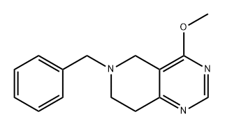 Pyrido[4,3-d]pyrimidine, 5,6,7,8-tetrahydro-4-methoxy-6-(phenylmethyl)- 구조식 이미지