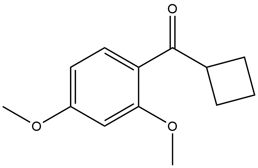 Cyclobutyl(2,4-dimethoxyphenyl)methanone Structure