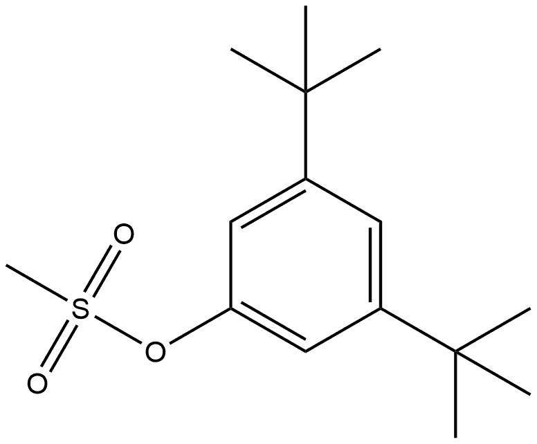 Phenol, 3,5-bis(1,1-dimethylethyl)-, 1-methanesulfonate Structure