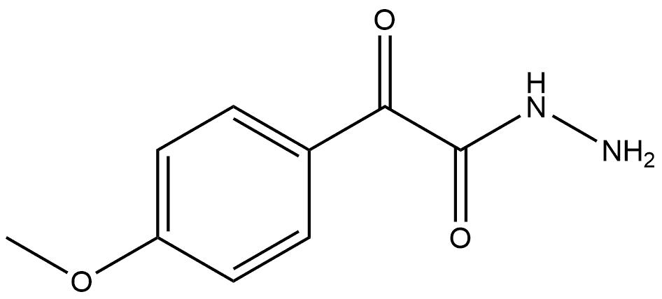 4-Methoxy-α-oxobenzeneacetic acid hydrazide Structure