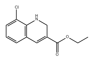 3-Quinolinecarboxylic acid, 8-chloro-1,2-dihydro-, ethyl ester 구조식 이미지