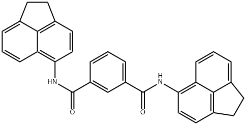 1-N,3-N-bis(1,2-dihydroacenaphthylen-5-yl)benzene-1,3-dicarboxamide 구조식 이미지