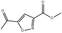 3-Isoxazolecarboxylic acid, 5-acetyl-, methyl ester 구조식 이미지