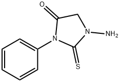 4-Imidazolidinone, 1-amino-3-phenyl-2-thioxo- Structure