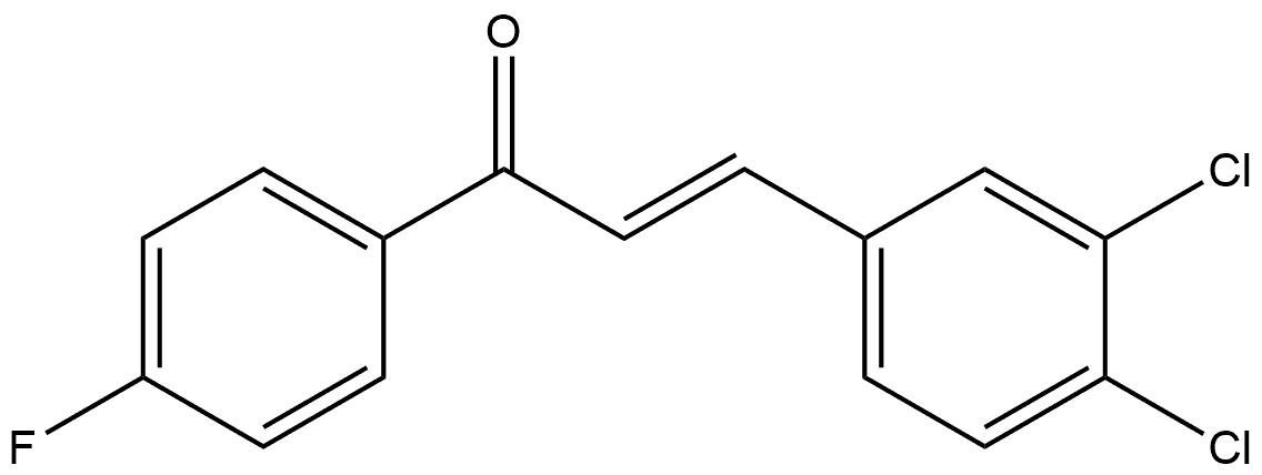 2-Propen-1-one, 3-(3,4-dichlorophenyl)-1-(4-fluorophenyl)-, (2E)- Structure