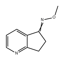 5H-Cyclopenta[b]pyridin-5-one, 6,7-dihydro-, O-methyloxime Structure