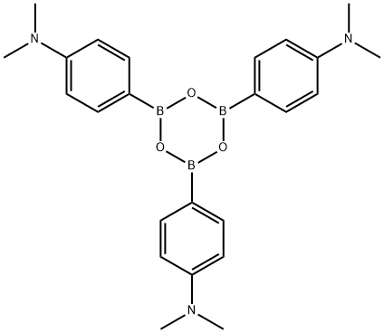 Benzenamine, 4,4',4''-(2,4,6-boroxintriyl)tris[N,N-dimethyl- Structure