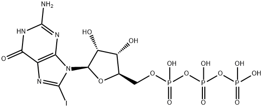 8-Iodo-GTP Structure