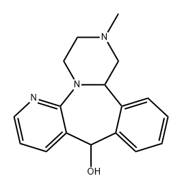 Pyrazino[2,1-a]pyrido[2,3-c][2]benzazepin-10-ol, 1,2,3,4,10,14b-hexahydro-2-methyl- 구조식 이미지